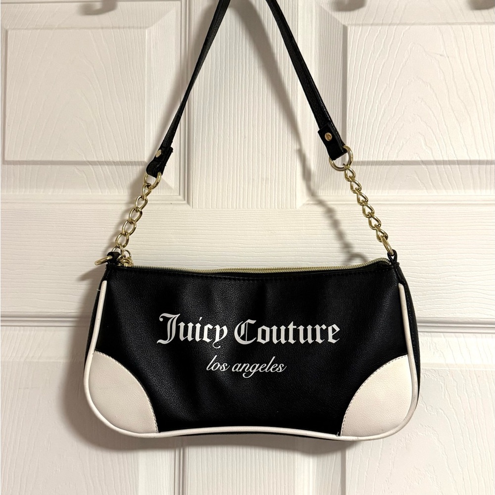 Juicy Couture Black and White Shoulder Bag